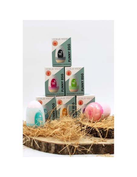 Gaine Masturbatrice Réutilisable FUNNY EGG – Design Réaliste Vagin lèvres fines