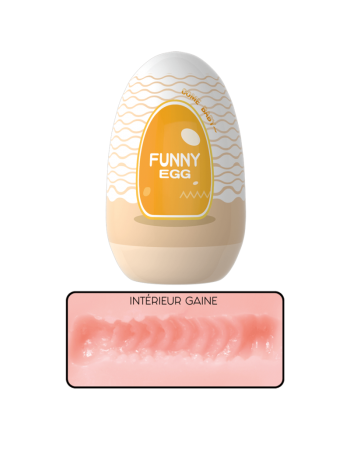 Gaine Masturbatrice Réutilisable FUNNY EGG – Design Réaliste Vagin lèvres moyennes 2