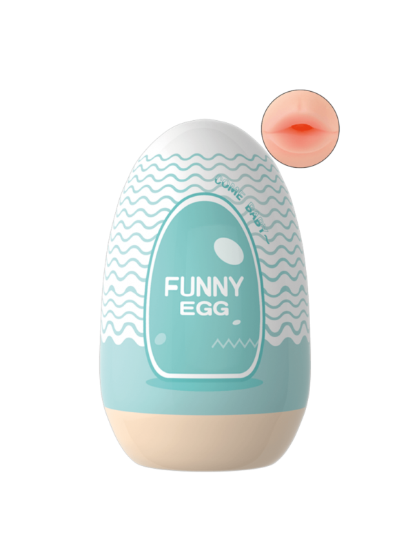 Gaine Masturbatrice Réutilisable FUNNY EGG – Design Réaliste Bouche