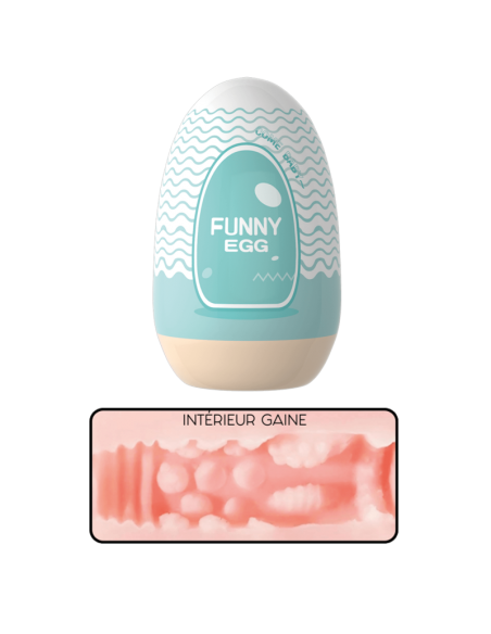 Gaine Masturbatrice Réutilisable FUNNY EGG – Design Réaliste Bouche