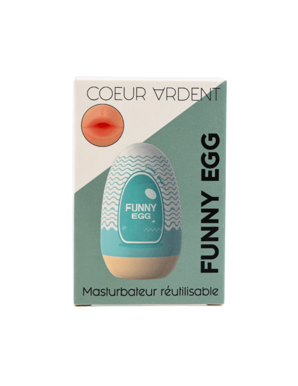 Gaine Masturbatrice Réutilisable FUNNY EGG – Design Réaliste Bouche