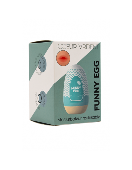 Gaine Masturbatrice Réutilisable FUNNY EGG – Design Réaliste Bouche