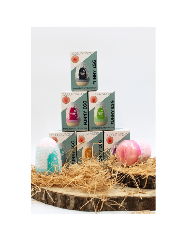 Gaine Masturbatrice Réutilisable FUNNY EGG – Design Réaliste Bouche