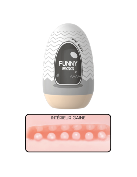 Gaine Masturbatrice Réutilisable FUNNY EGG – Design Réaliste Anus