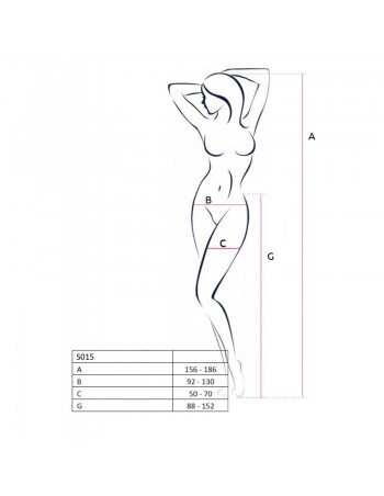 S015B Collants ouverts - Noir  2