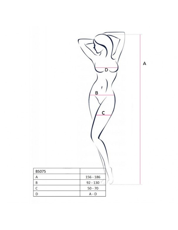 BS075W Bodystocking - Blanc