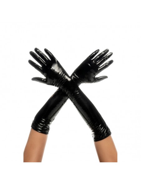 Gants en vinyle noir 