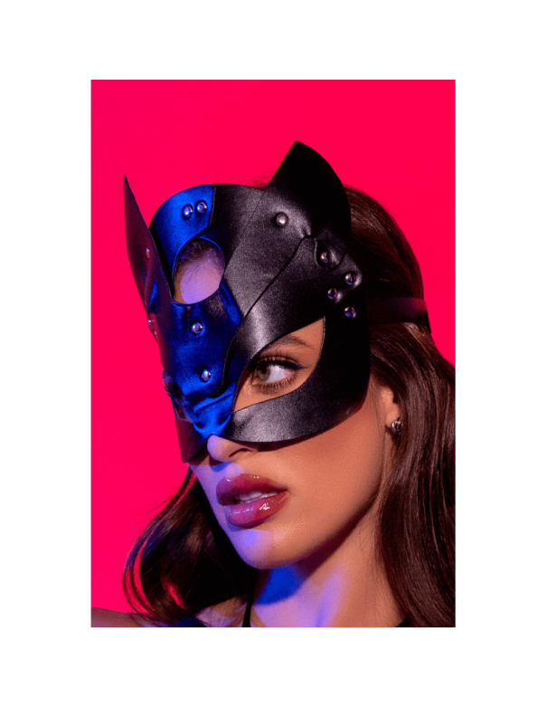 Masque félin en faux cuir - Mapalé