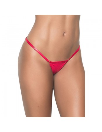 String ficelle wetlook rouge forme Y  2