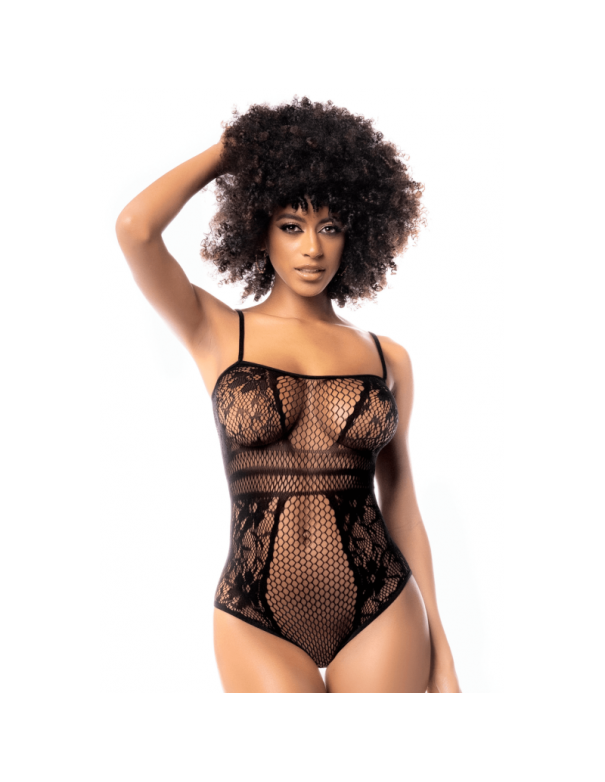 Body résille noire 