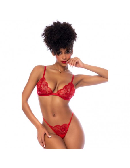 Ensemble 3 pièces rouge 