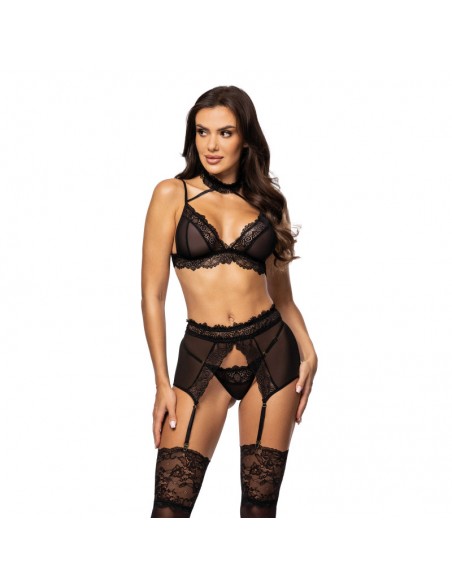 Velvet sin ensemble lingerie - Noir