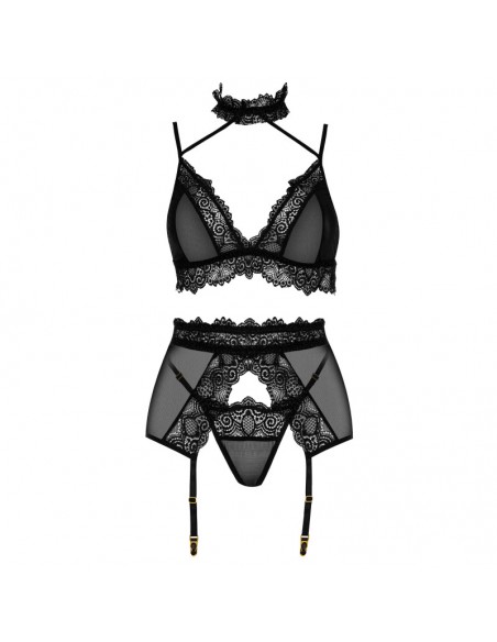 Velvet sin ensemble lingerie - Noir