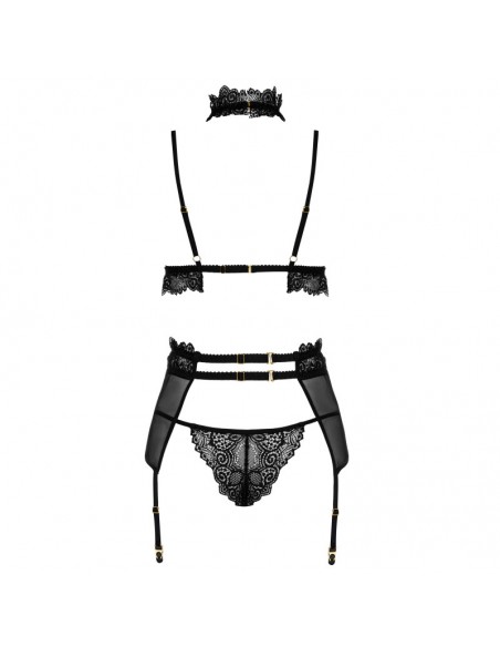 Velvet sin ensemble lingerie - Noir