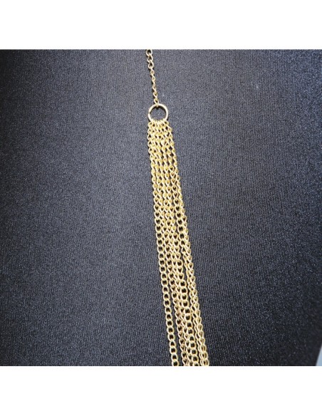 Bijou Tour de cou avec chaines de corps doré 