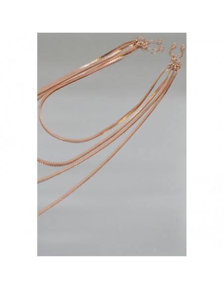 bijou pinces tétons avec 4 chainettes doré rose 