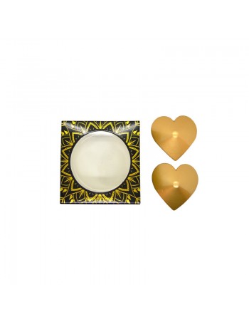 Nipple Métal doré Cache tétons cœur 
