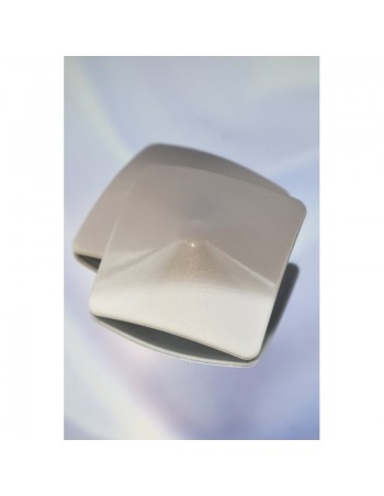 Nipple Métal blanc Cache tétons carré  2