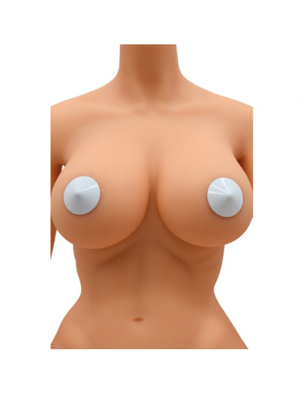 Nipple Métal blanc Cache tétons cône 