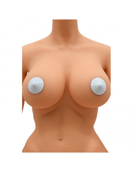 Nipple Métal blanc Cache tétons cône 