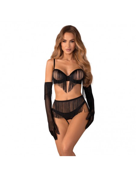 Rossay ensemble ouvert 4 pièces - Noir