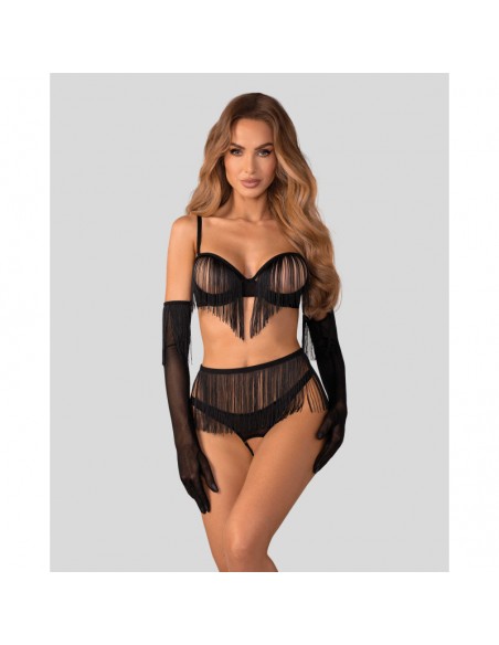 Rossay ensemble ouvert 4 pièces - Noir