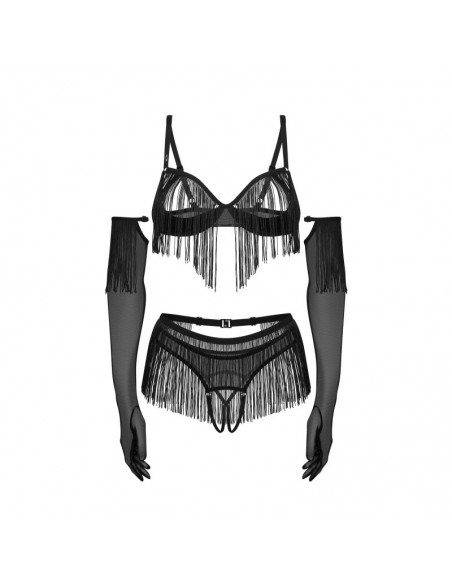 Rossay ensemble ouvert 4 pièces - Noir