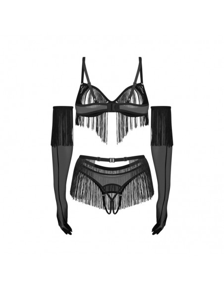 Rossay ensemble ouvert 4 pièces - Noir