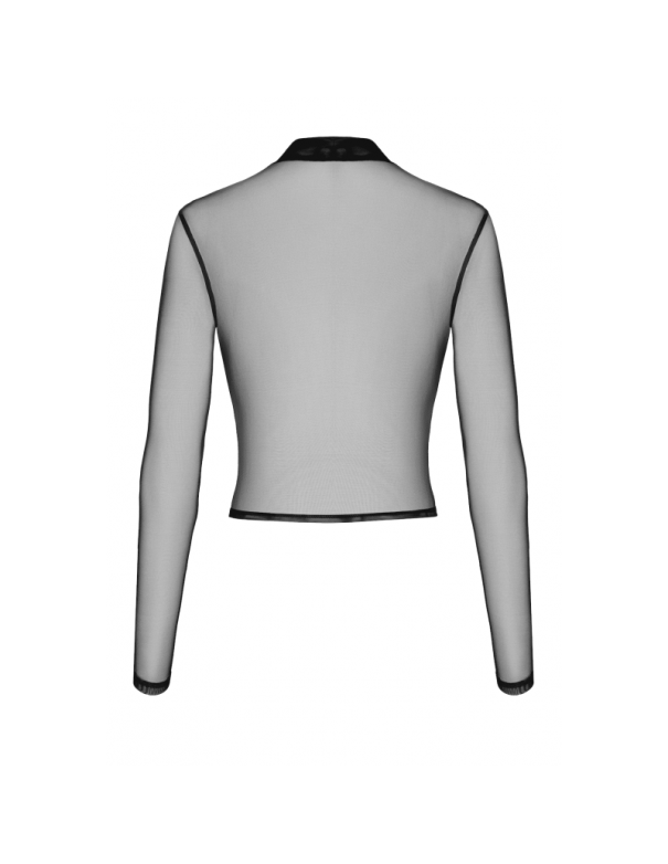 F389 Top transparent noir