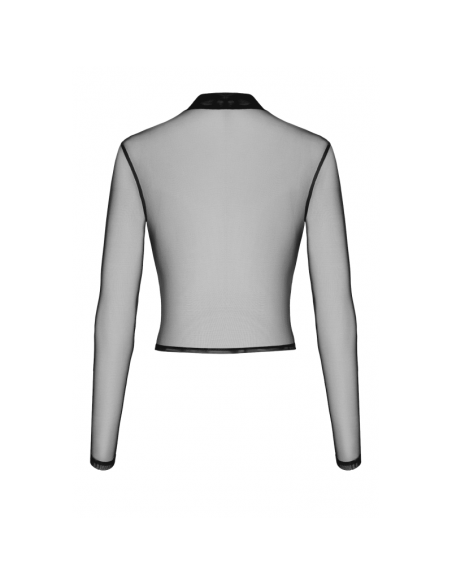 F389 Top transparent noir