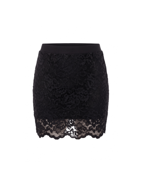 Jupe courte noire Camélia
