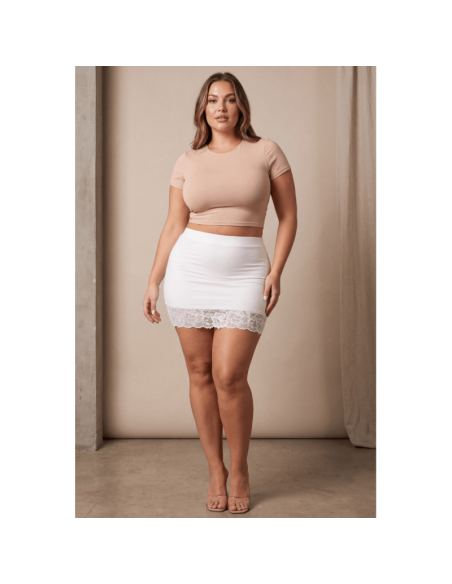 Jupe courte blanche Marina