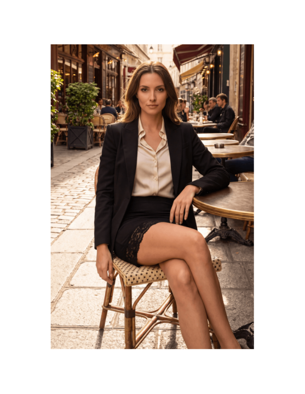 Jupe courte noire Marina