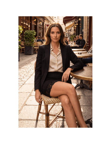 Jupe courte noire Marina
