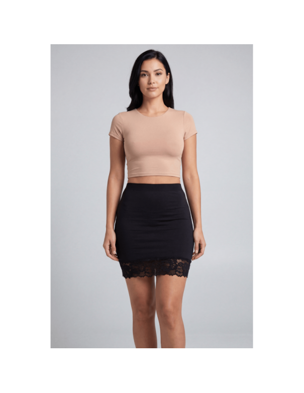 Jupe courte noire Marina