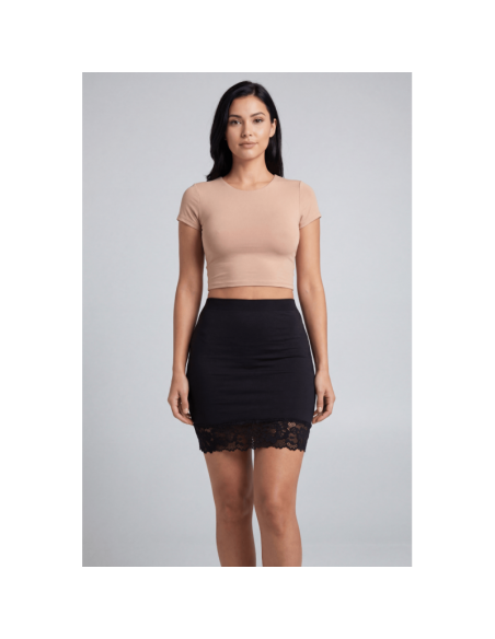 Jupe courte noire Marina