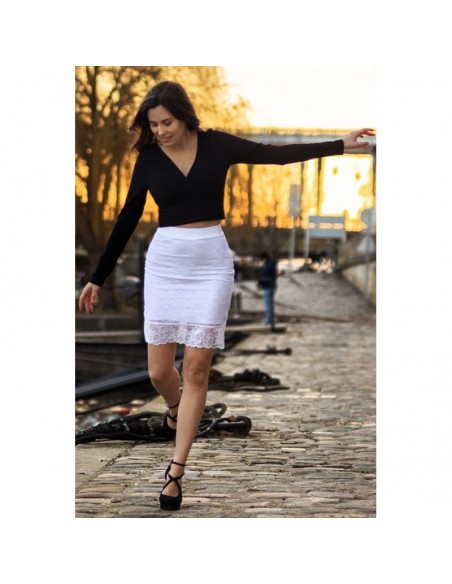 Jupe longue blanche Catalina