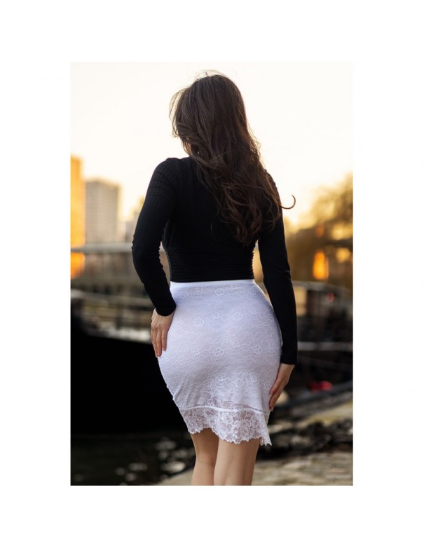 Jupe longue blanche Catalina