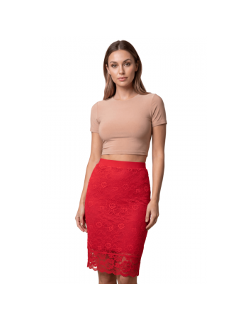 Jupe longue rouge Catalina
