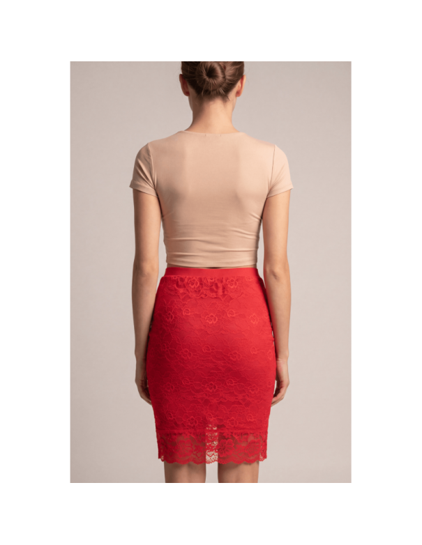 Jupe longue rouge Catalina