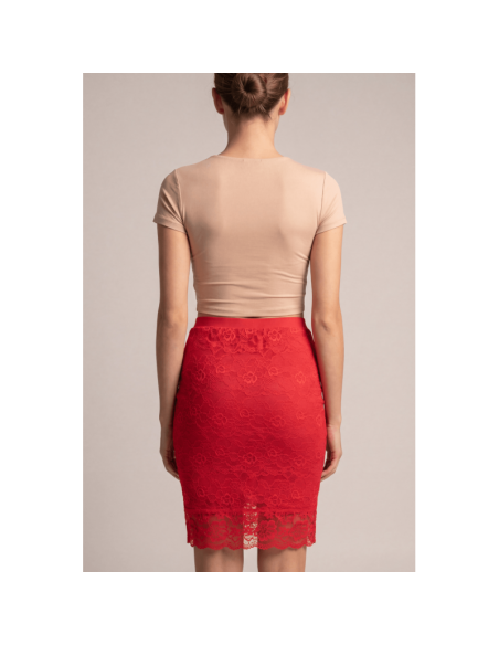 Jupe longue rouge Catalina