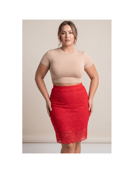 Jupe longue rouge Catalina