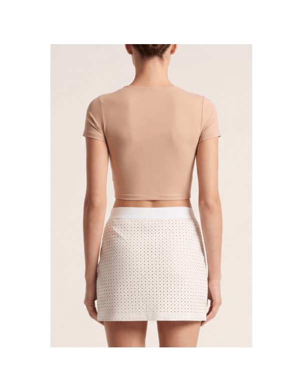 Jupe courte blanche Cassandra