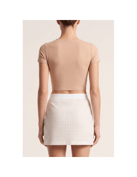 Jupe courte blanche Cassandra