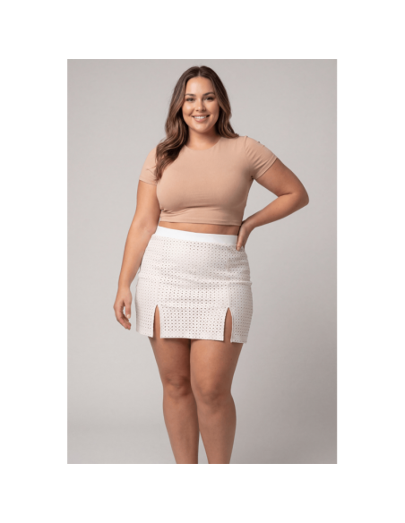 Jupe courte blanche Cassandra