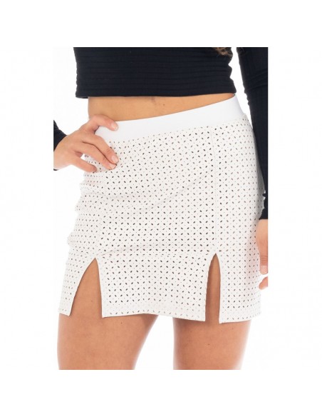 Jupe courte blanche Cassandra
