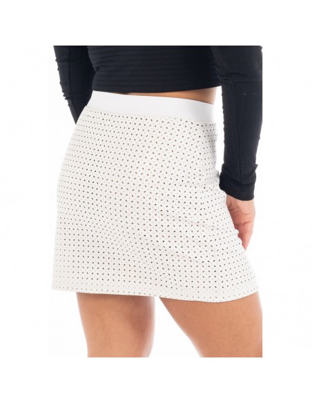 Jupe courte blanche Cassandra