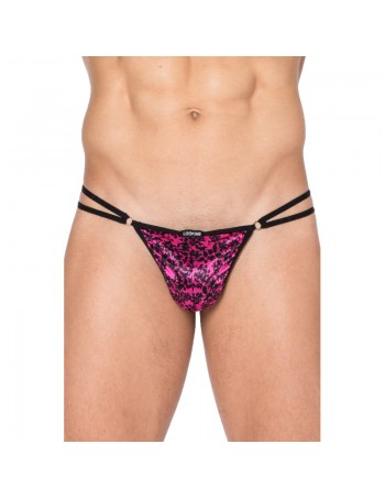 Mini string imprimé rose et noir New Look