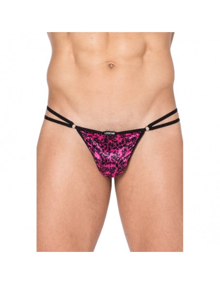 Mini string imprimé rose et noir New Look