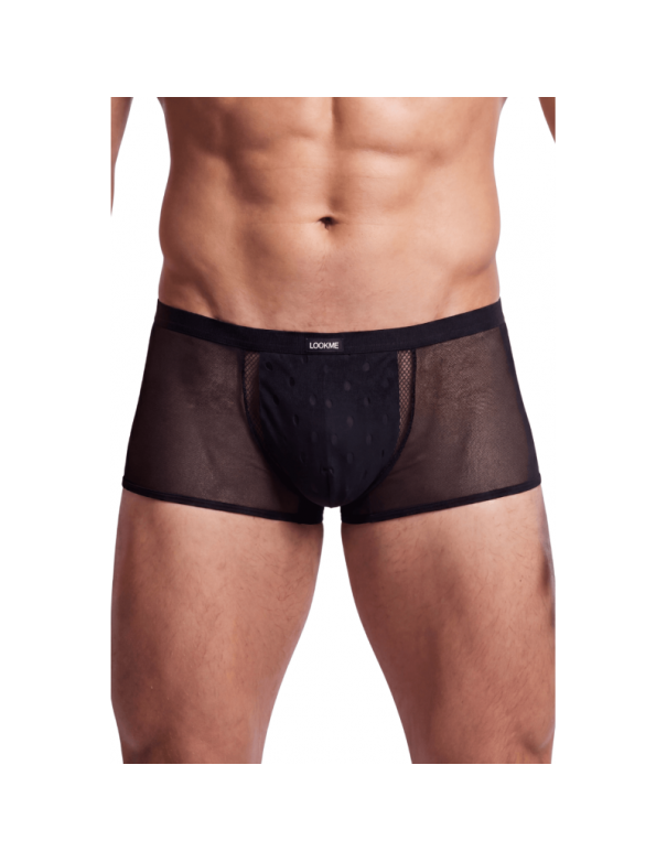 Boxer noir semi opaque